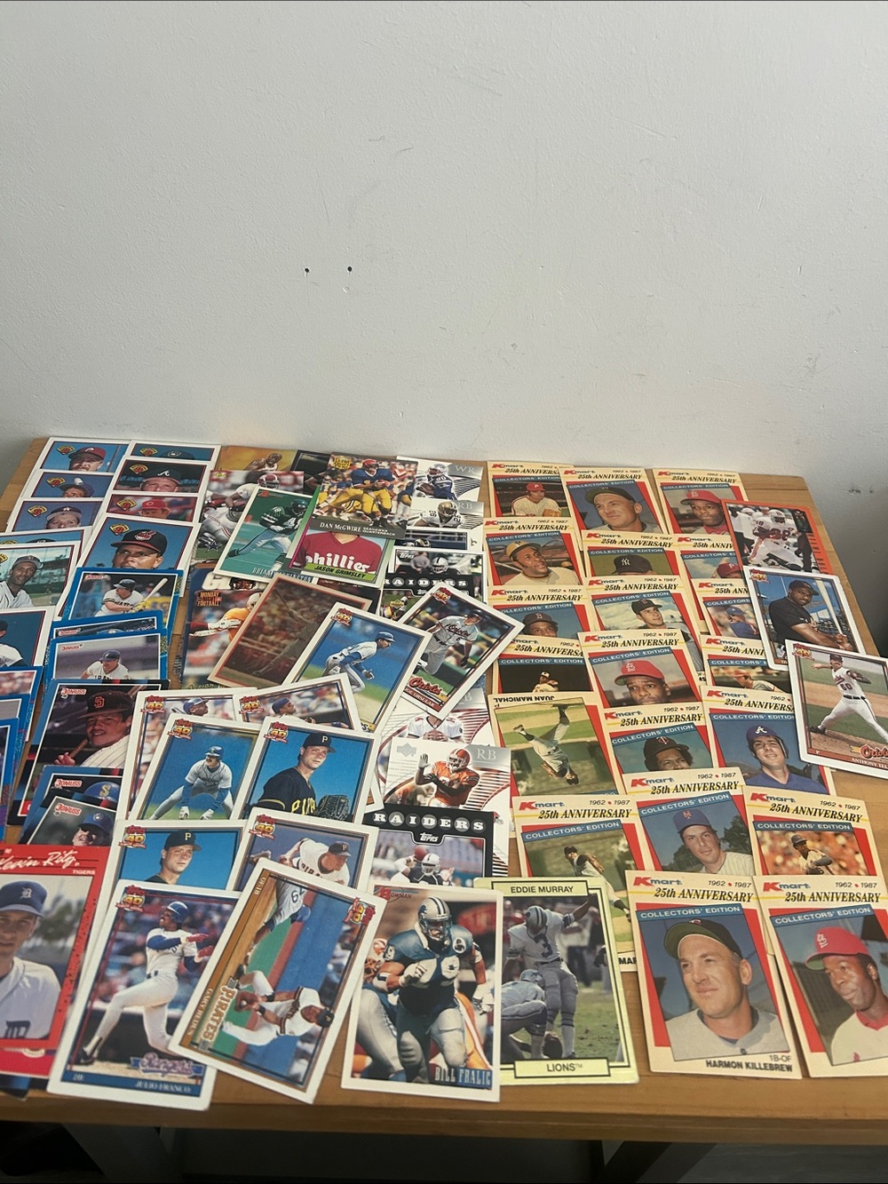 Mixed Baseball & Football Trading Card Lot -